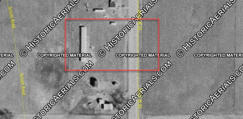 Red Rose Motel (Blessings Motel) - 1961 Aerial (newer photo)